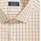 Club Room Men's Classic/Regular Fit Performance Windowpane Shirt Navy Size 32X33