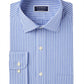 Club Room Men's Performance Wrinkle-Resistant Striped Dress Shirt Blue Size 18x36-37