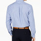 Club Room Men's Classic/Regular Fit Stripe Dress Shirt Blue Size 34-35