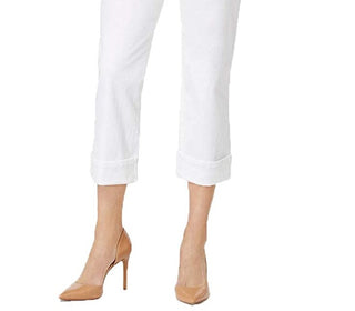 Style & Co Women's Petite Curvy-Fit Capri Jeans Natural Size 6