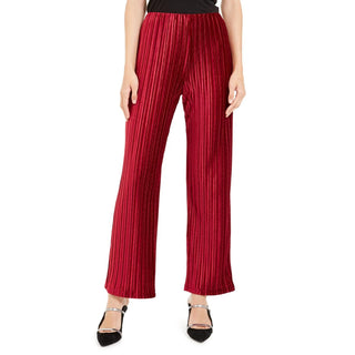 Alfani Women's Pull-On Velvet Wide-Leg Pants Red Size 2 Extra Large