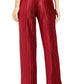 Alfani Women's Pull-On Velvet Wide-Leg Pants Red Size 2 Extra Large