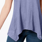 Style & Co Women's Handkerchief-Hem T-Shirt  Purple Size Extra Small