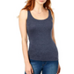 Maison Jules Women's Fitted Tank Top Blue Size Extra Large