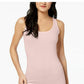 Maison Jules Women's Fitted Tank Top Pink Size Medium