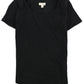 Maison Jules Women's Scoop-Neck T-Shirt Black Size Medium