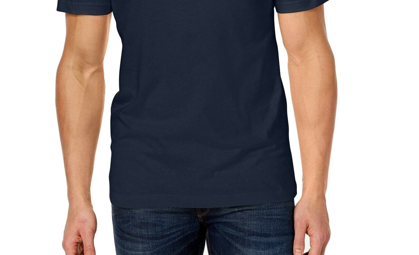 Club Room Men's Crewneck Short Sleeve Tee T-Shirt Blue Size Small