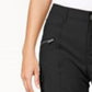 Style & Co Women's Zipper Bermuda Cargo Shorts Black Size 6