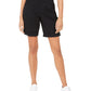 Style & Co Women's Roll-Tab Bermuda Shorts Black Size 4