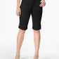 Style & Co Women's Cuffed Denim Skimmer Shorts Black Size 4