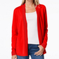 Charter Club Women's Open-Front Cardigan Red Size X-Small