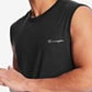 Ideology Men's Mesh TrimSleeveless T-Shirt Black Size Large