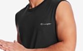 Ideology  Men's Mesh Trimmed Sleeveless T-Shirt Black Size X-Large