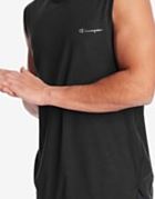 Ideology  Men's Mesh Trimmed Sleeveless T-Shirt Black Size X-Large