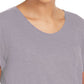 Style & Co Women's Cotton Crew-Neck T-Shirt  Gray Size Large