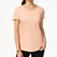 Style & Co Women's Cotton Crew-Neck T-Shirt  Pink Size Medium