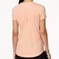 Style & Co Women's Cotton Crew-Neck T-Shirt  Pink Size Medium