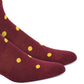 Bar III Men's Polka Dot Socks Wine Size Regular