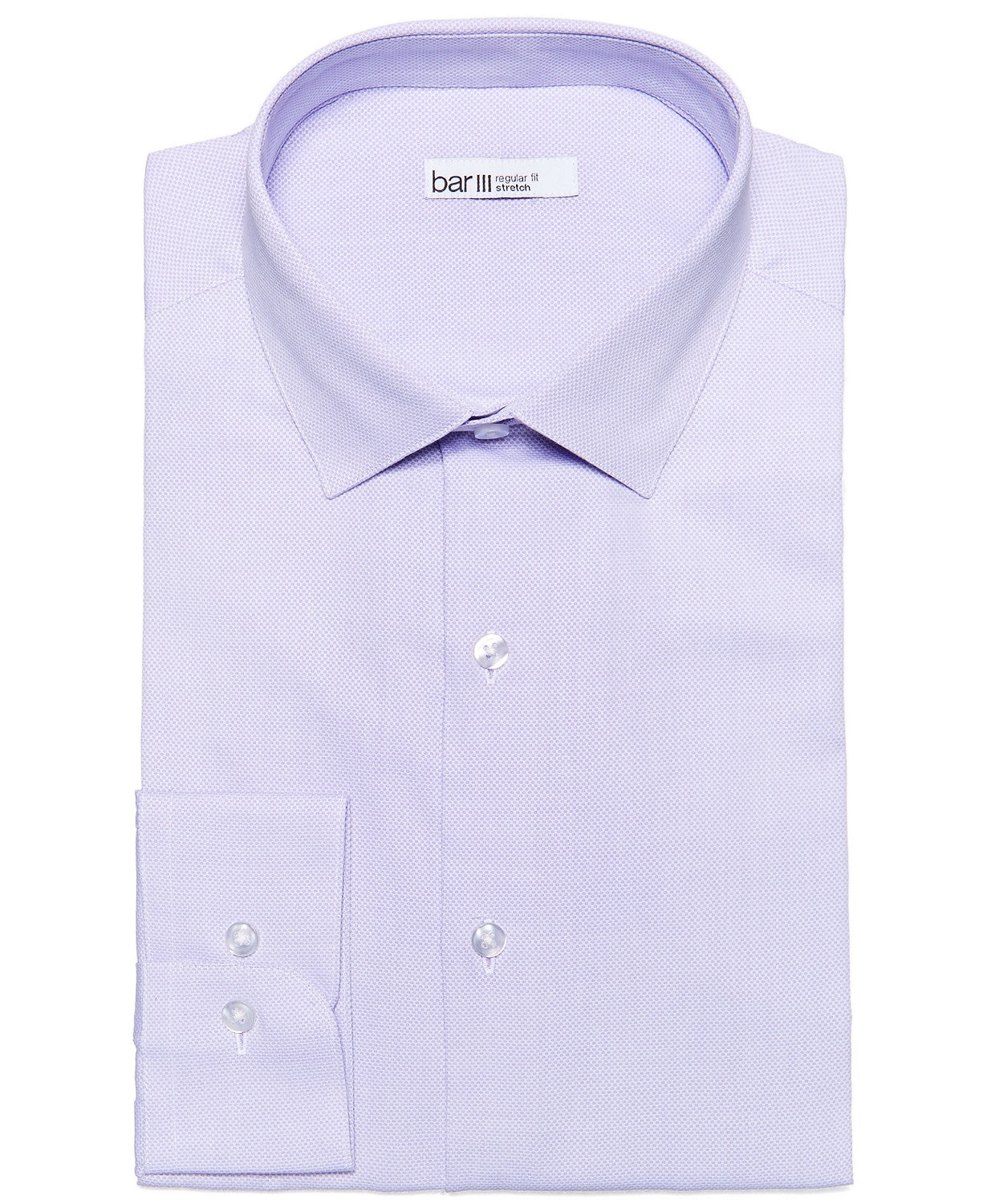 Bar III Men's Max Slim-Fit Textured Dress Shirt Purple Size 32X33