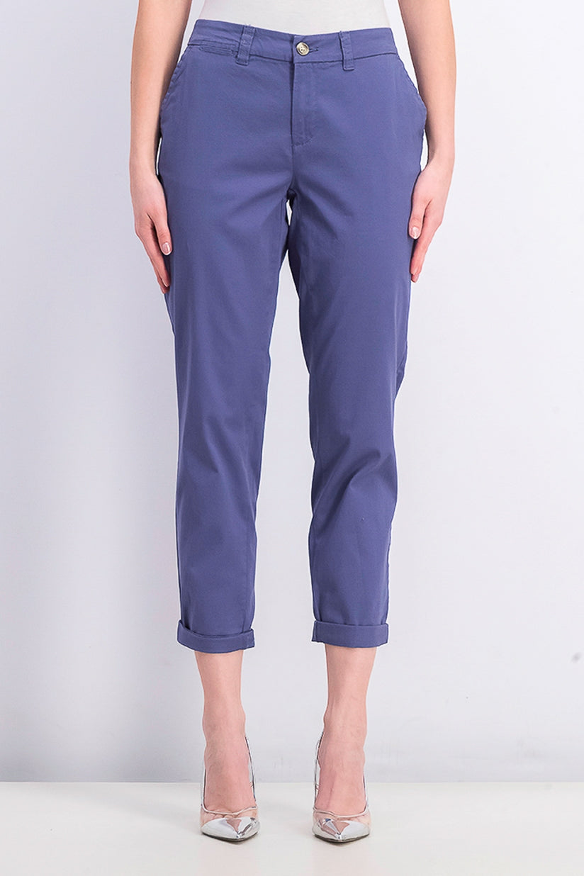 Maison Jules Women's Slim Ankle Pants Beige Size 2