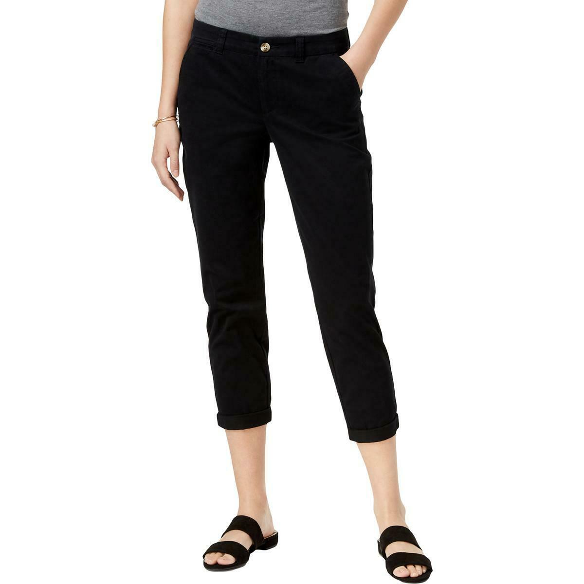 Maison Jules Women's Slim Ankle Pants Blue Size 6