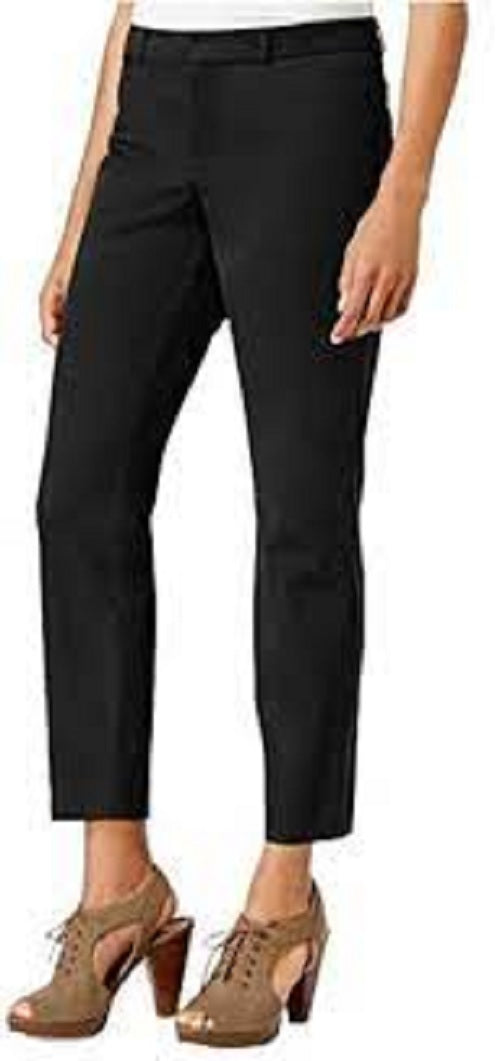 Maison Jules Women's Slim Ankle Pants Black Size 8