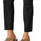 Maison Jules Women's Slim Ankle Pants Black Size 8