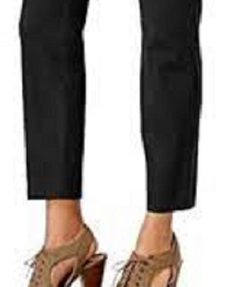 Maison Jules Women's Slim Ankle Pants Black Size 8