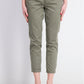 Maison Jules Women's Slim Ankle Pants Green Size 10