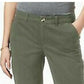Maison Jules Women's Slim Ankle Pants Green Size 8