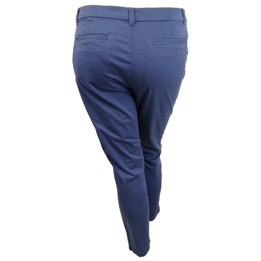 Maison Jules Women's Slim Ankle Pants Navy Size 2