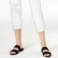 Maison Jules Women's Slim Ankle Pants White Size 8