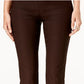 Charter Club Women's Chelsea Tummy Control Skinny Leg Ankle Pants Brown Size 4
