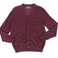 Club Room Men's Sweater Plum Button Down V-Neck Cardigan Wine Size Large