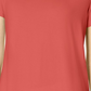 JM Collection Women's Cold-Shoulder Swing T-Shirt Pink Size Extra Small