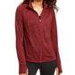 Ideology Women's Performance Zip Jacket Wine Size Extra Small