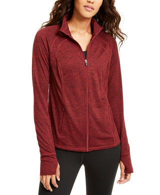 Ideology Women's Performance Zip Jacket Wine Size Extra Small