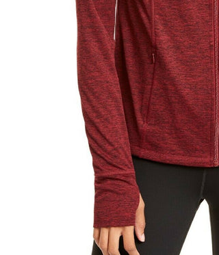 Ideology Women's Performance Zip Jacket Wine Size Extra Small