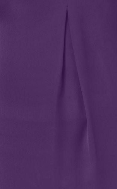 INC International Concepts Women's Paradise Small Inverted Pleat V-Neck S Purple Size Small