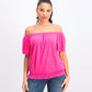 Style & Co Women's Convertible Off-The-Shoulder Top  Pink Size Medium
