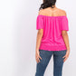 Style & Co Women's Convertible Off-The-Shoulder Top  Pink Size Medium