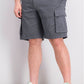 Club Room Men's 10" Cargo Shorts Gray Size 34
