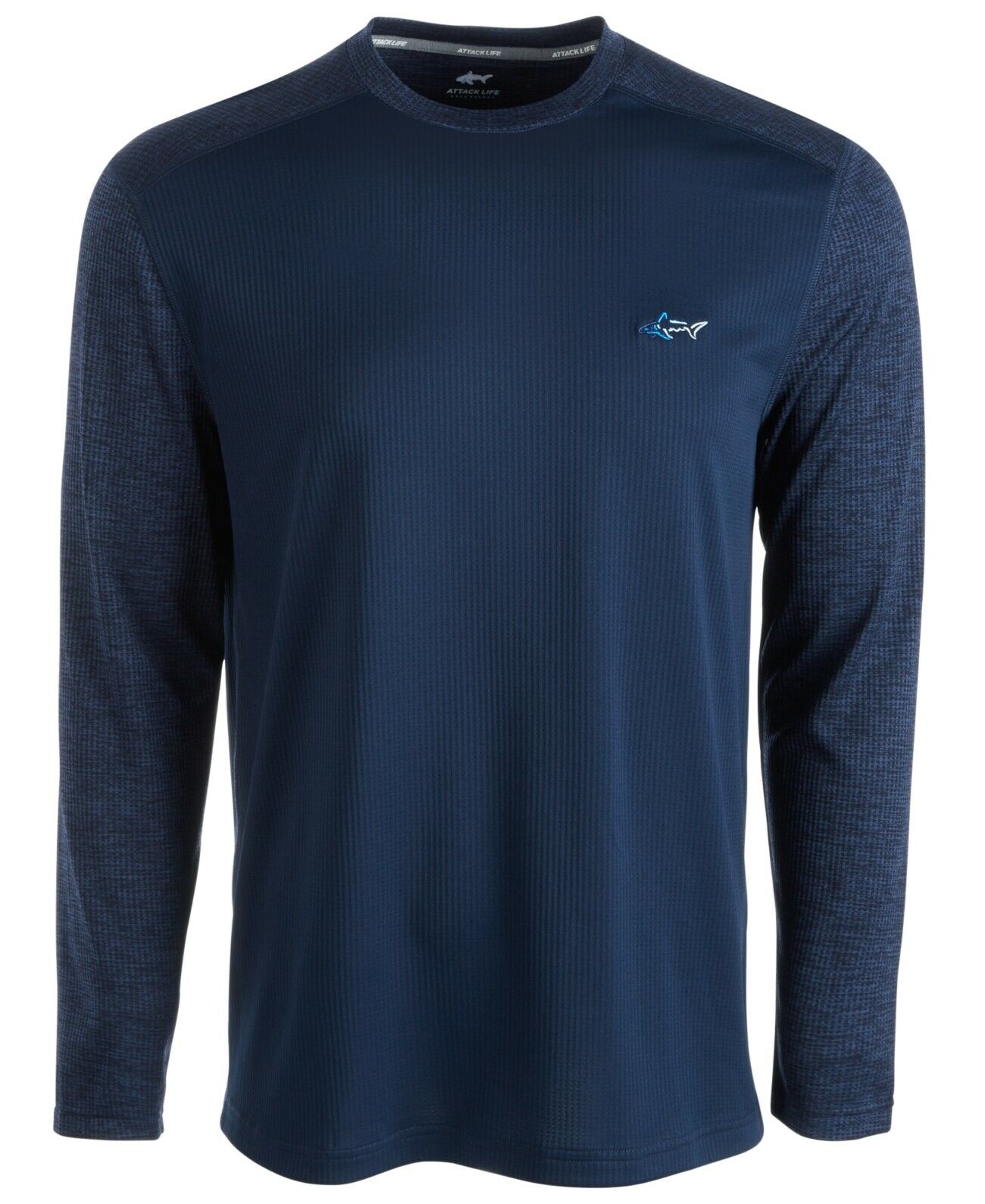 Attack Life Men's Thermal Shirt Navy Size Extra Large