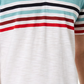 INC International Concepts Men's Striped Split Neck T-Shirt White Size Large