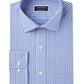 Club Room Men's Slim-Fit Performance Wrinkle-Resistant Striped Dress Shirt  Navy Size 17.5-32-33