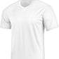ID Ideology Men's V Neck Mesh Back Performance T-Shirt White Size Small