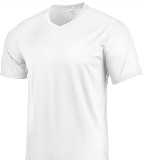 ID Ideology Men's Bright V Neck Activewear Short Sleeve White Size XXX-Large