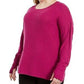 Ideology Women's Plus Size Long-Sleeve T-Shirt Dark Pink Size 1X