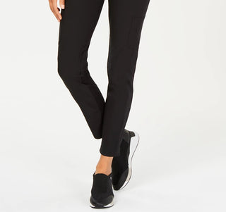 Ideology Women's Knit Back Woven Pants Black Size X-Small