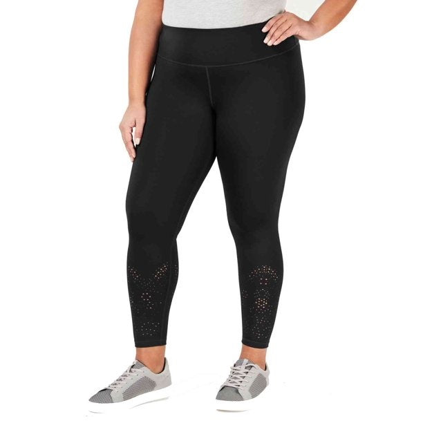 Ideology Women's Plus Leggings Black Size 2X